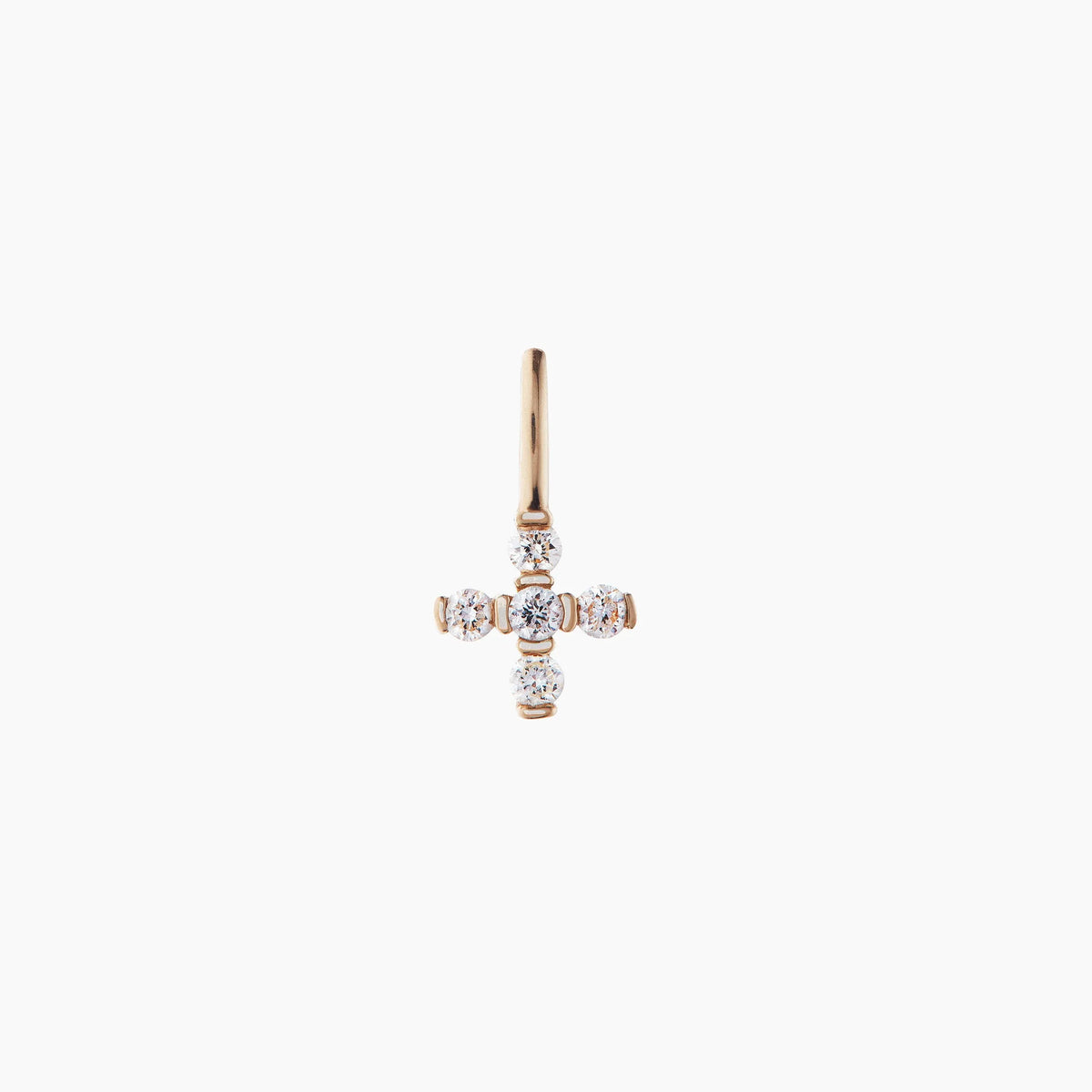 Tiny Diamond Cross Pendant