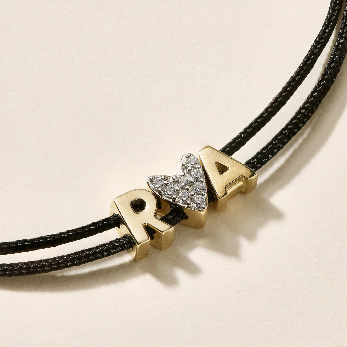 Totem Name Black Cord Bracelet