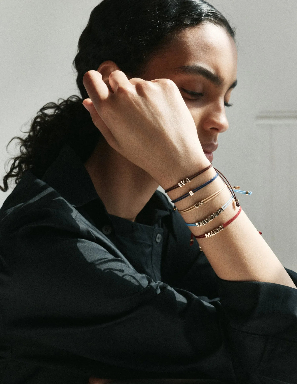 Totem Name Solid Gold Cord Bracelet