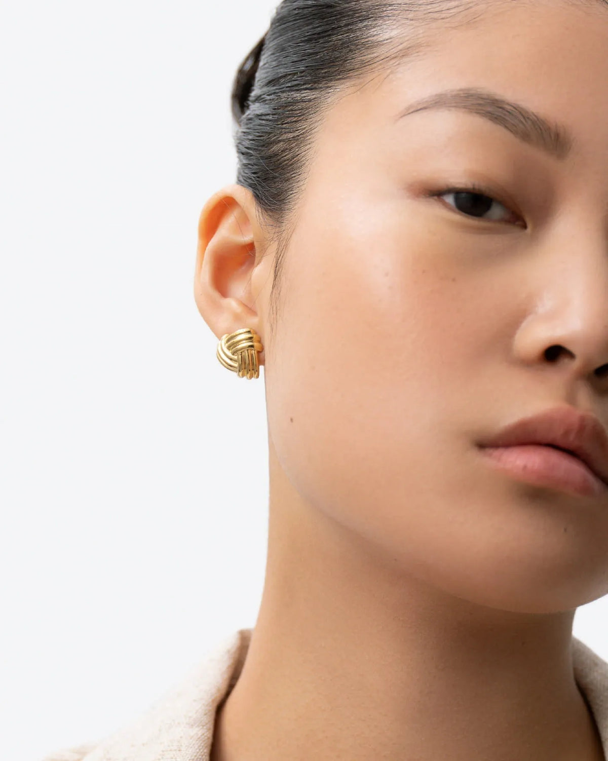 Trento Knot Stud Earrings