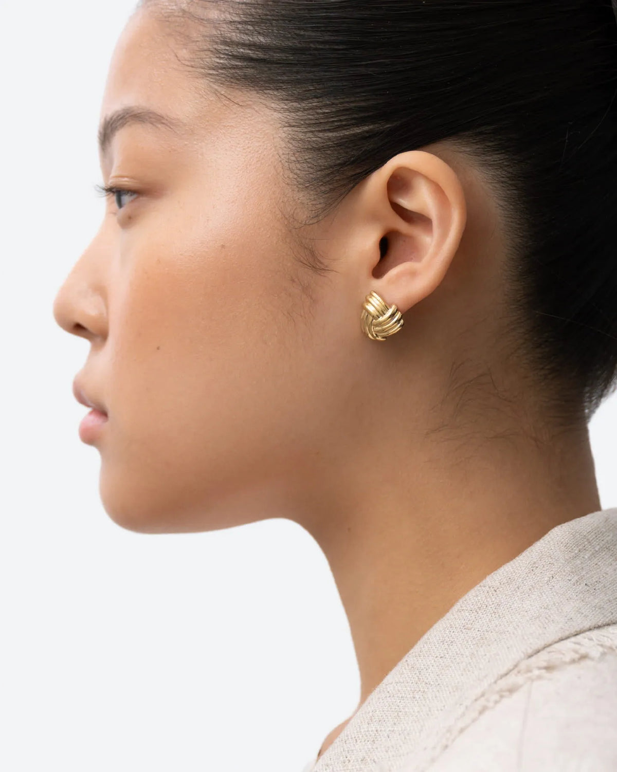 Trento Knot Stud Earrings