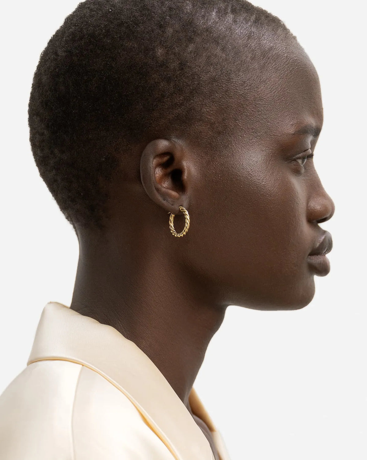 Tresses Medium Hoop Earrings