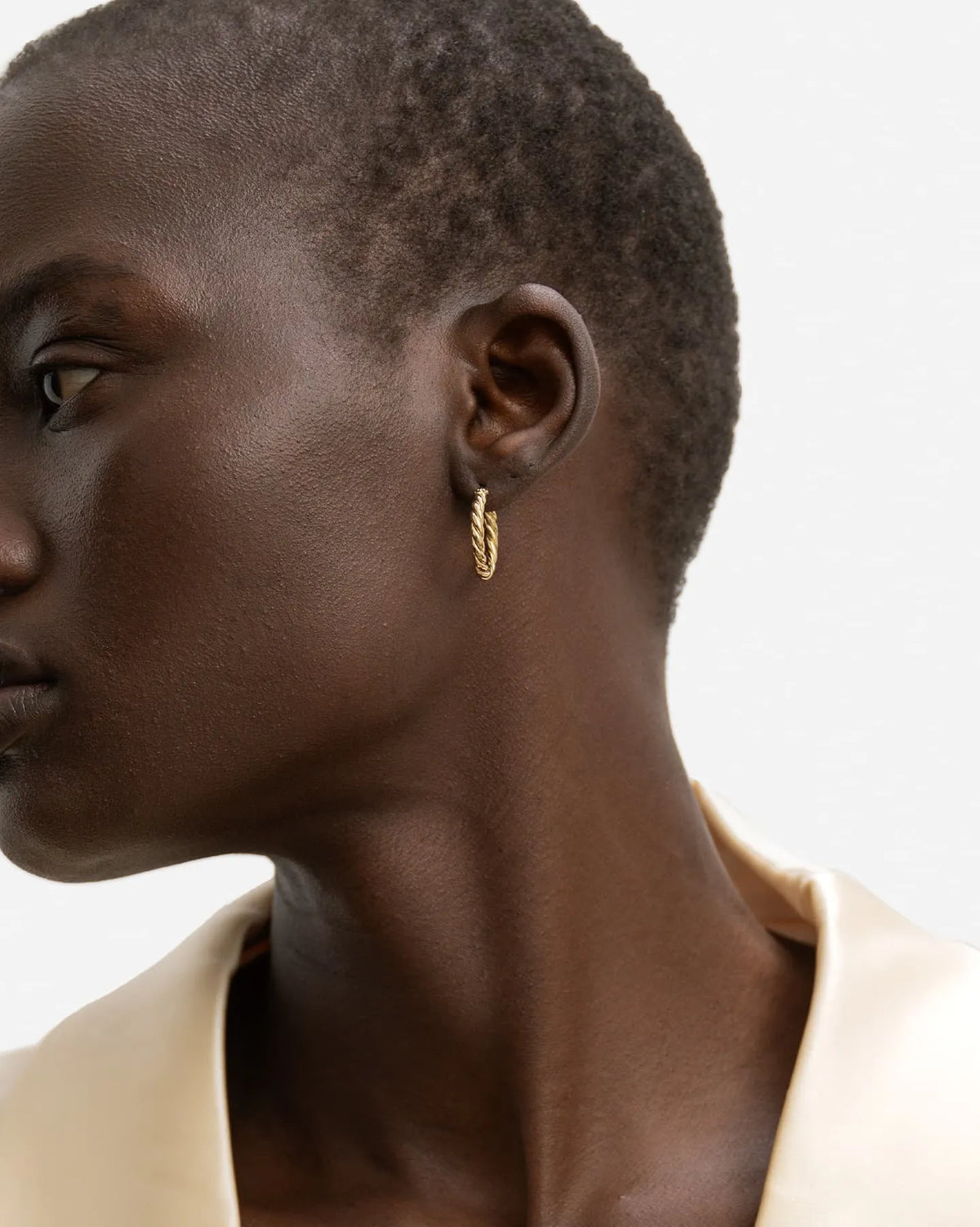 Tresses Medium Hoop Earrings