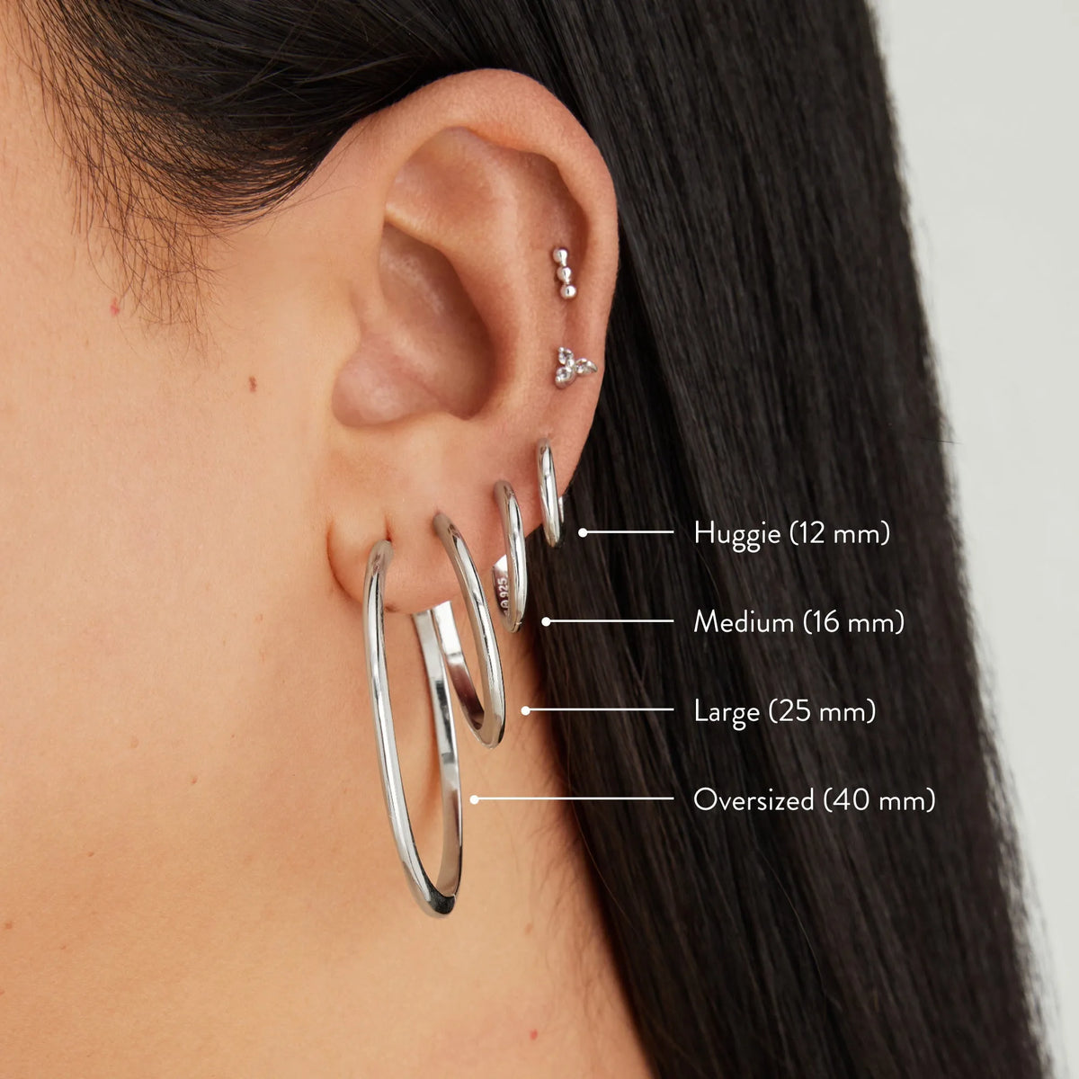 Tube Huggie Hoop Earrings