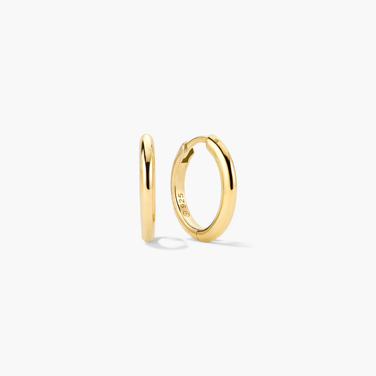Tube Medium Hoop Earrings