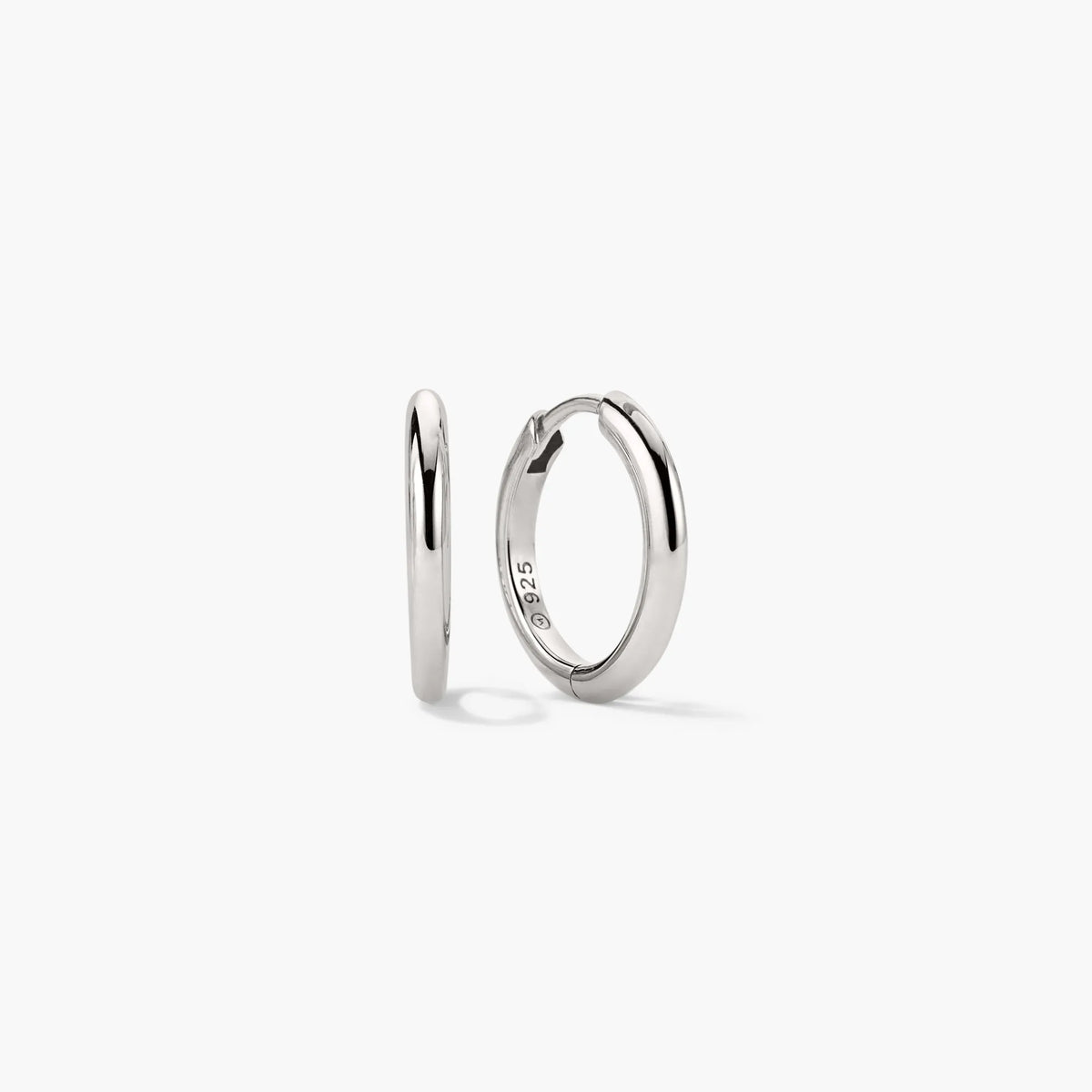 Tube Medium Hoop Earrings