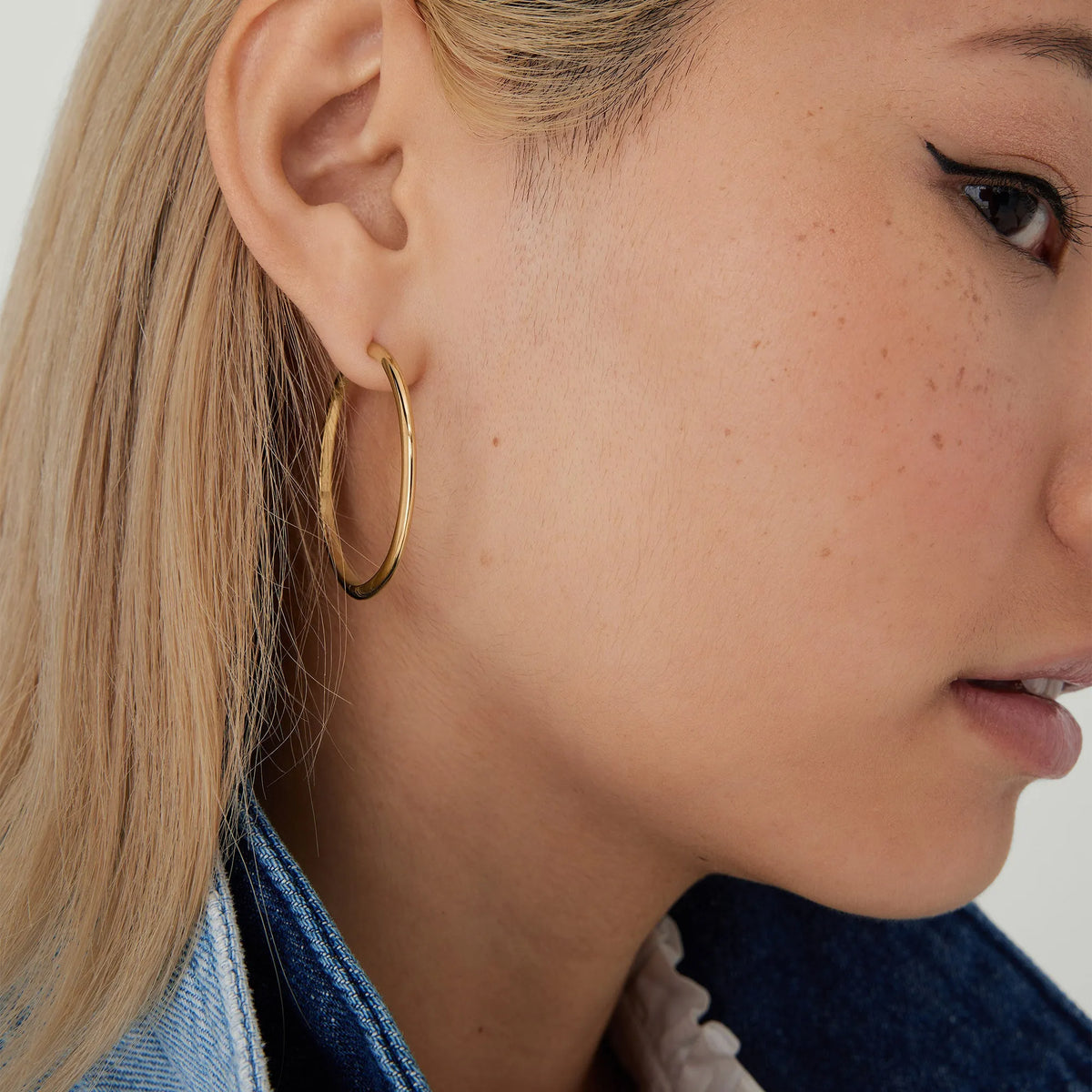 Tube Oversized Hoop Earrings