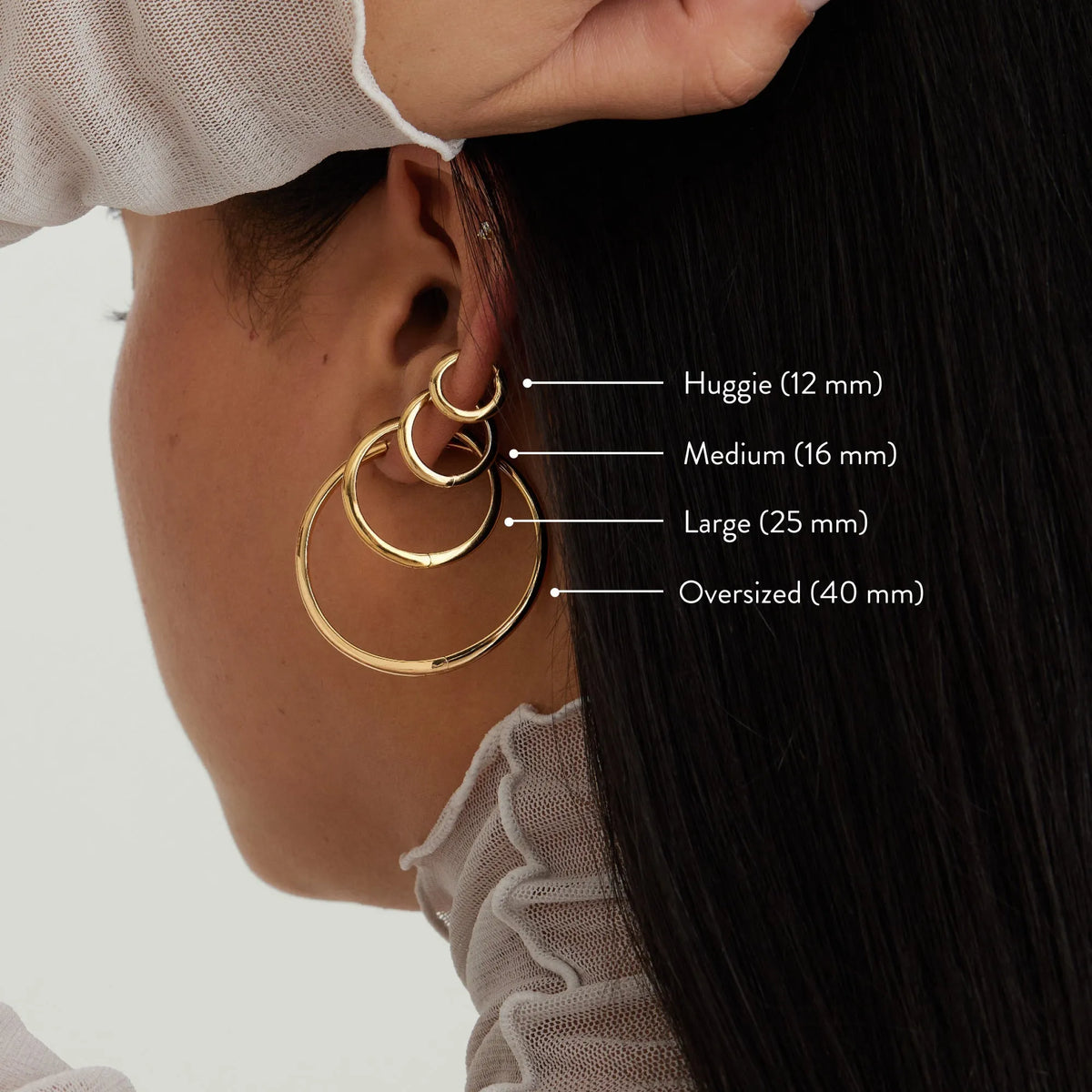 Tube Oversized Hoop Earrings