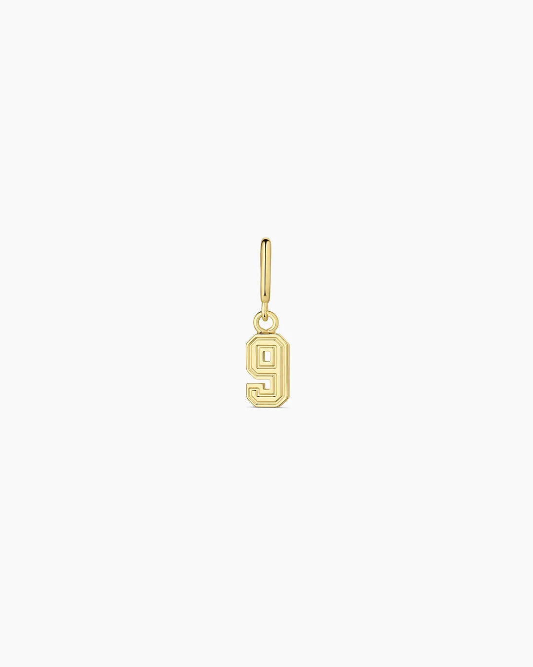 Varsity Numbers Parker Charm in 18K Gold Plated