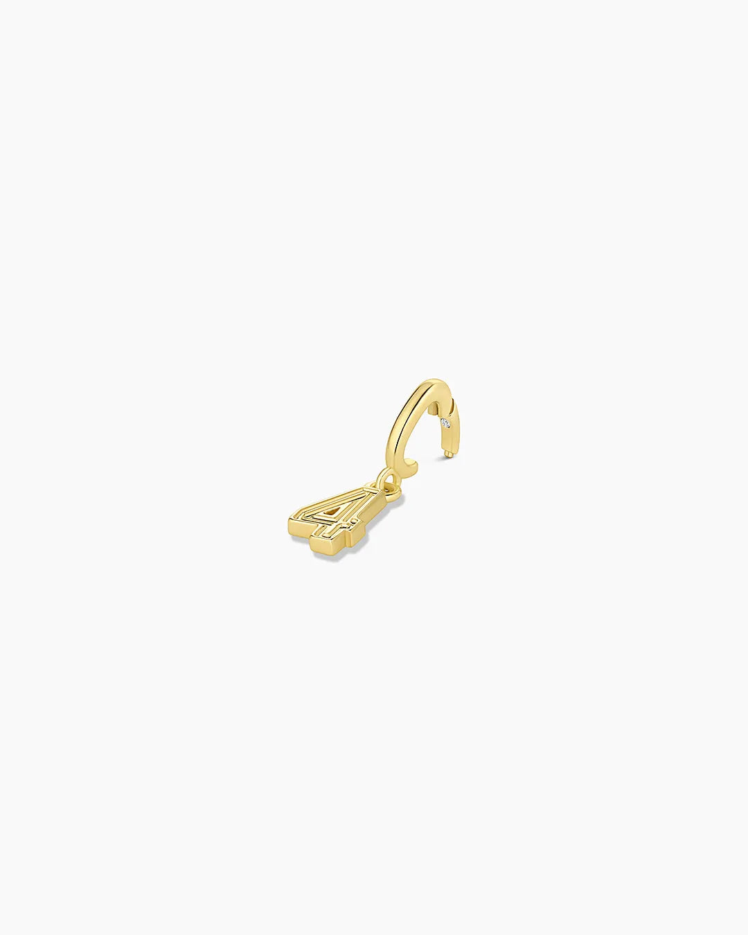 Varsity Numbers Parker Charm in 18K Gold Plated