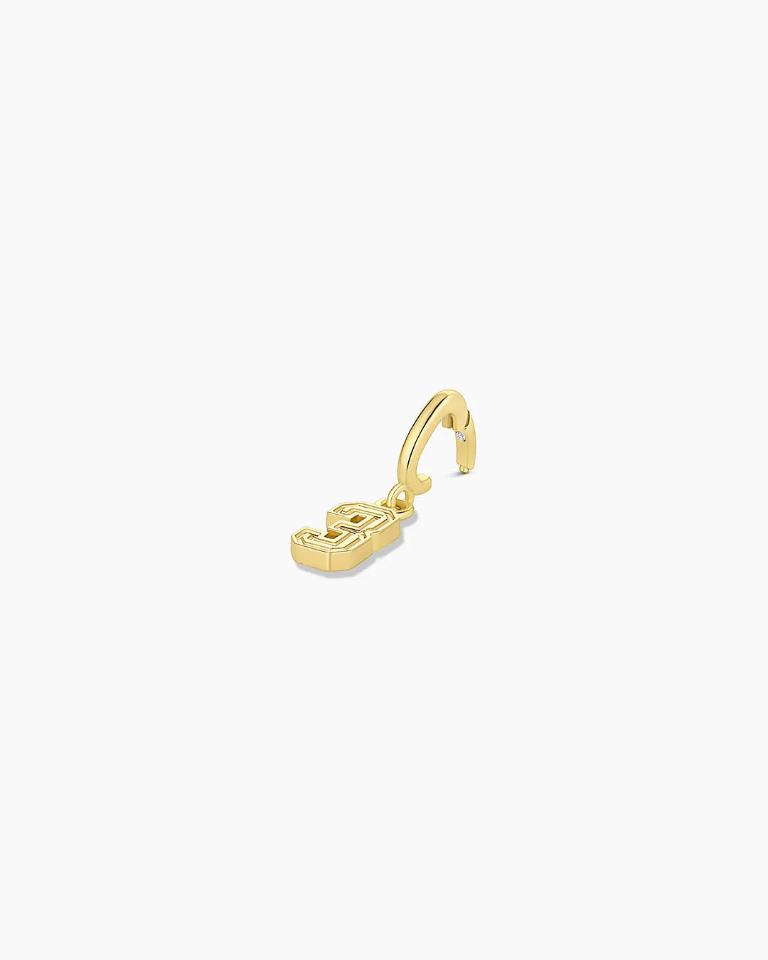 Varsity Numbers Parker Charm in 18K Gold Plated
