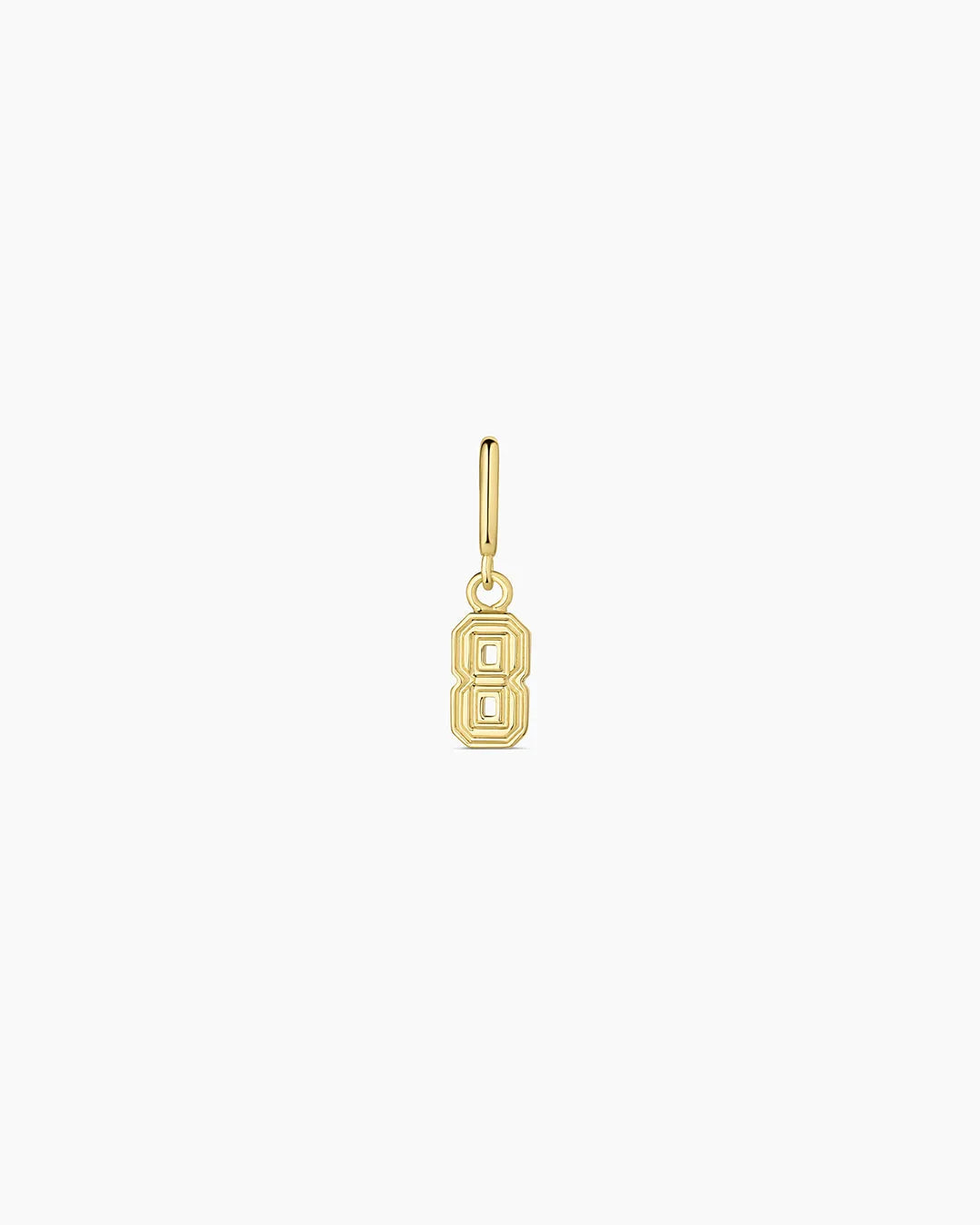 Varsity Numbers Parker Charm in 18K Gold Plated