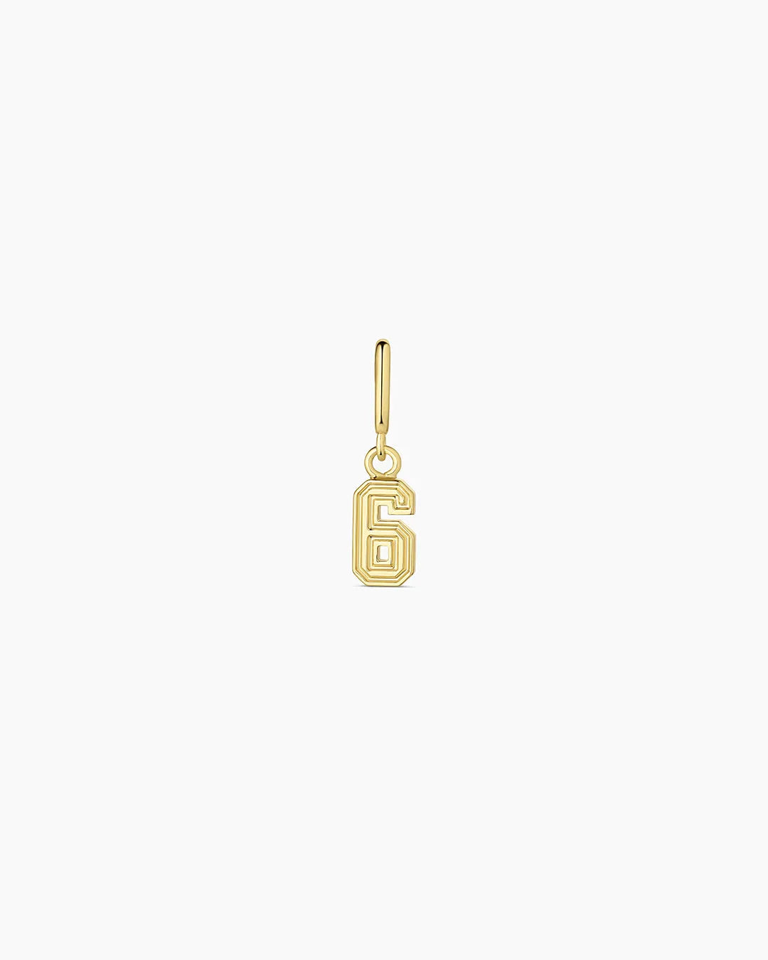 Varsity Numbers Parker Charm in 18K Gold Plated