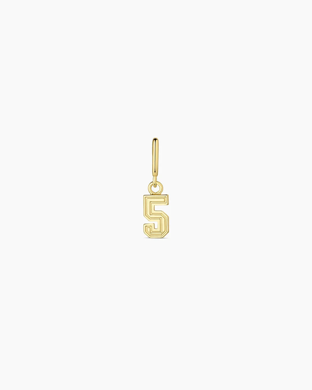 Varsity Numbers Parker Charm in 18K Gold Plated