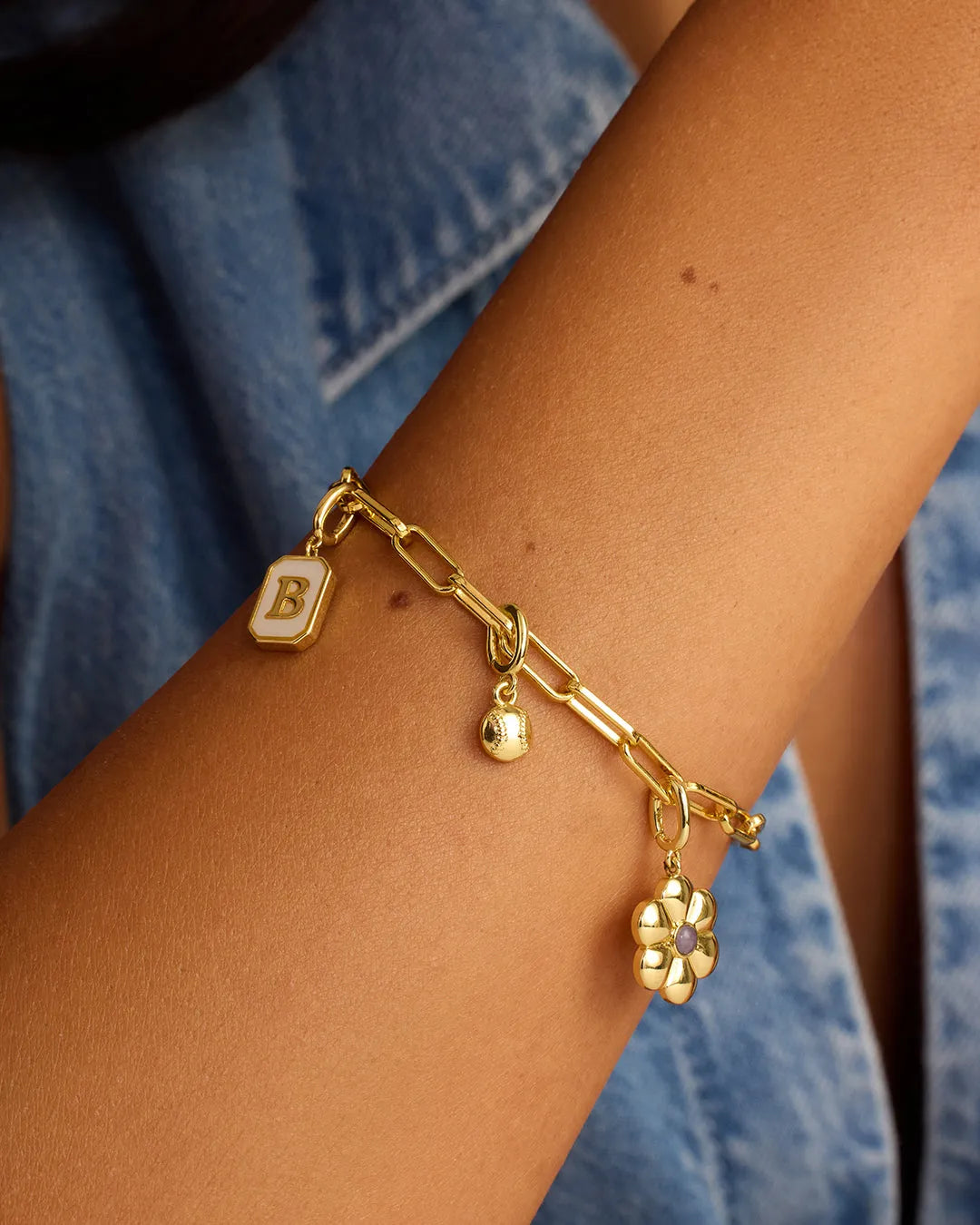Varsity Parker Charm in 18K Gold Plated