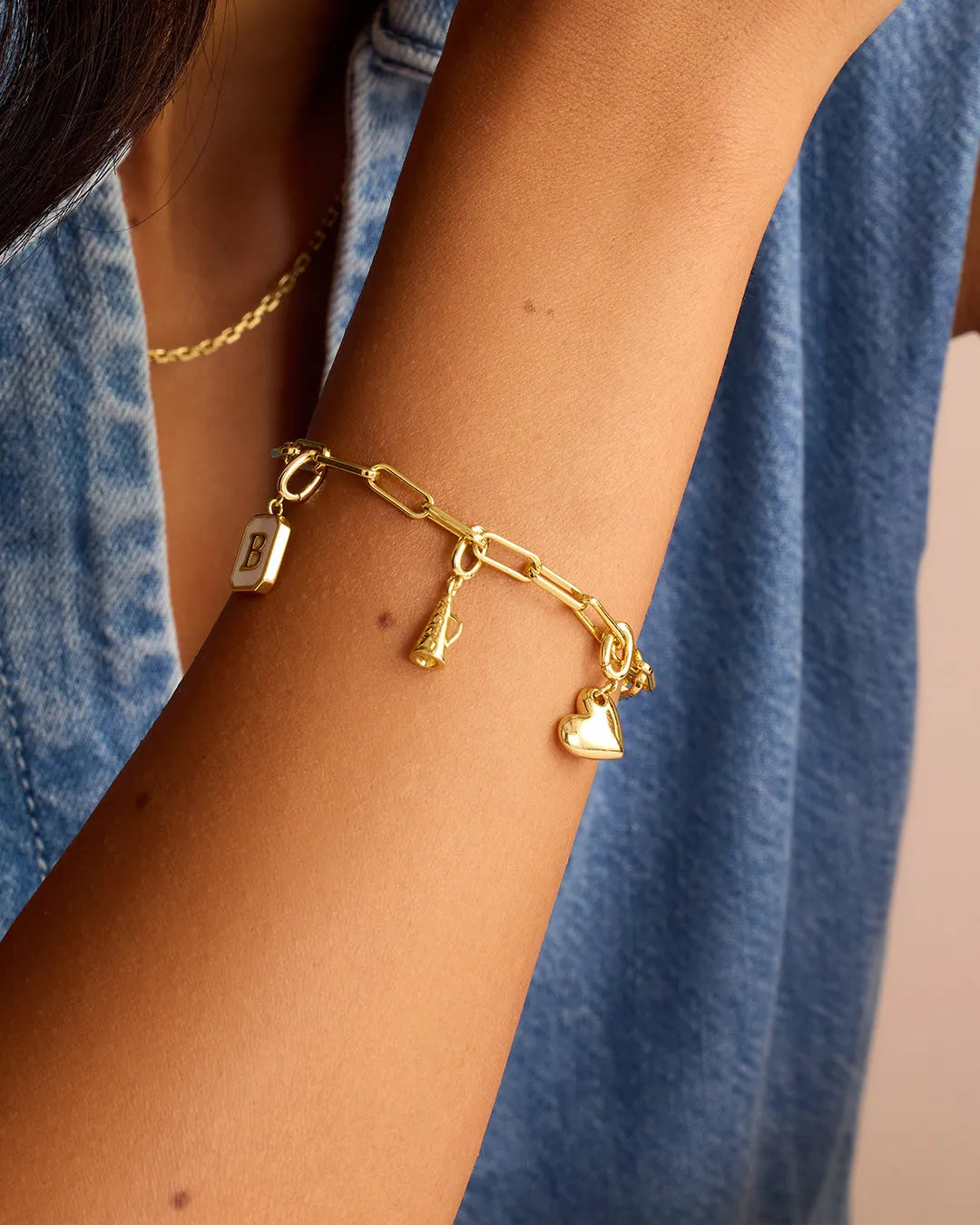 Varsity Parker Charm in 18K Gold Plated