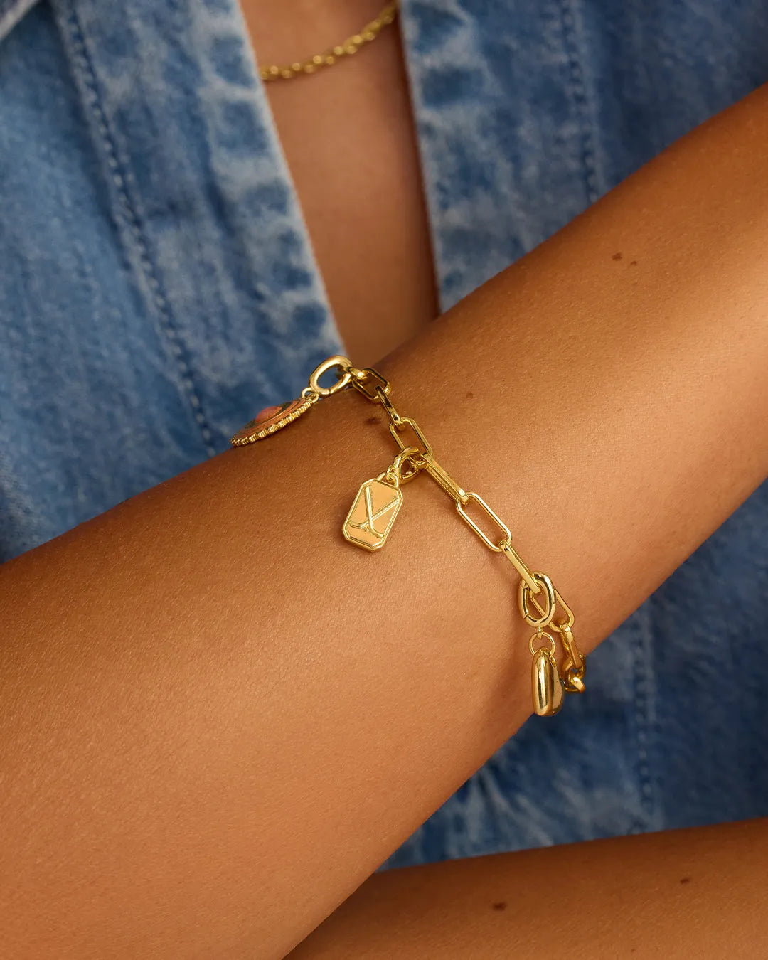 Varsity Parker Charm in 18K Gold Plated