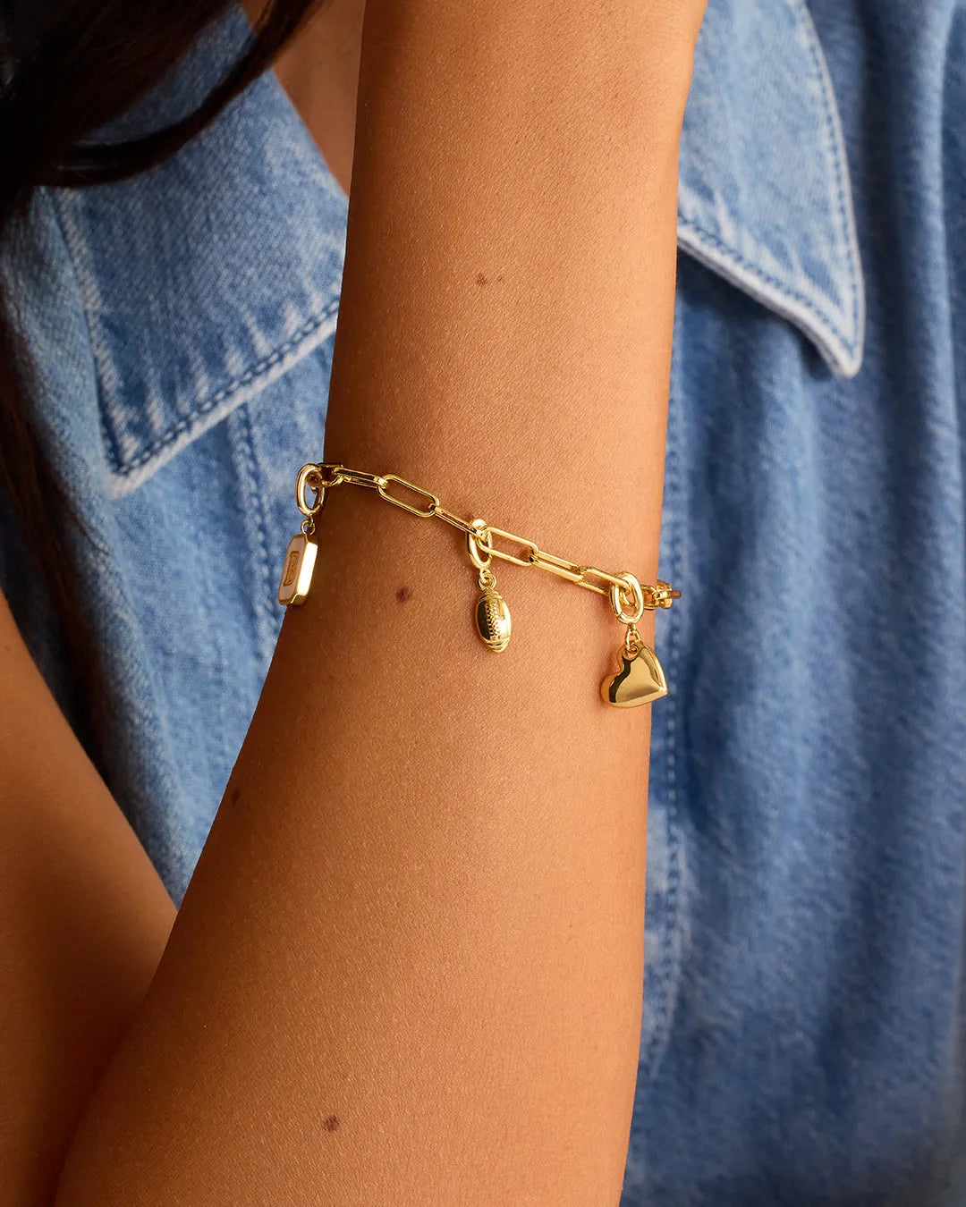 Varsity Parker Charm in 18K Gold Plated