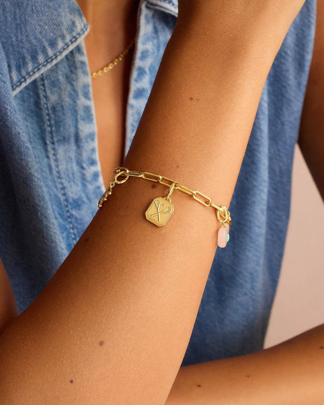 Varsity Parker Charm in 18K Gold Plated