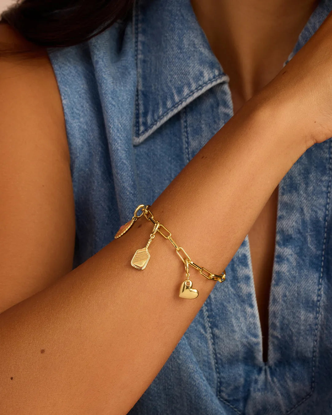 Varsity Parker Charm in 18K Gold Plated