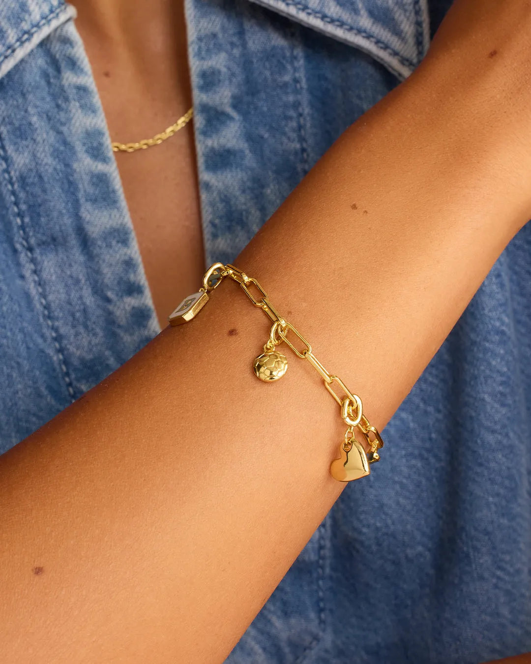 Varsity Parker Charm in 18K Gold Plated