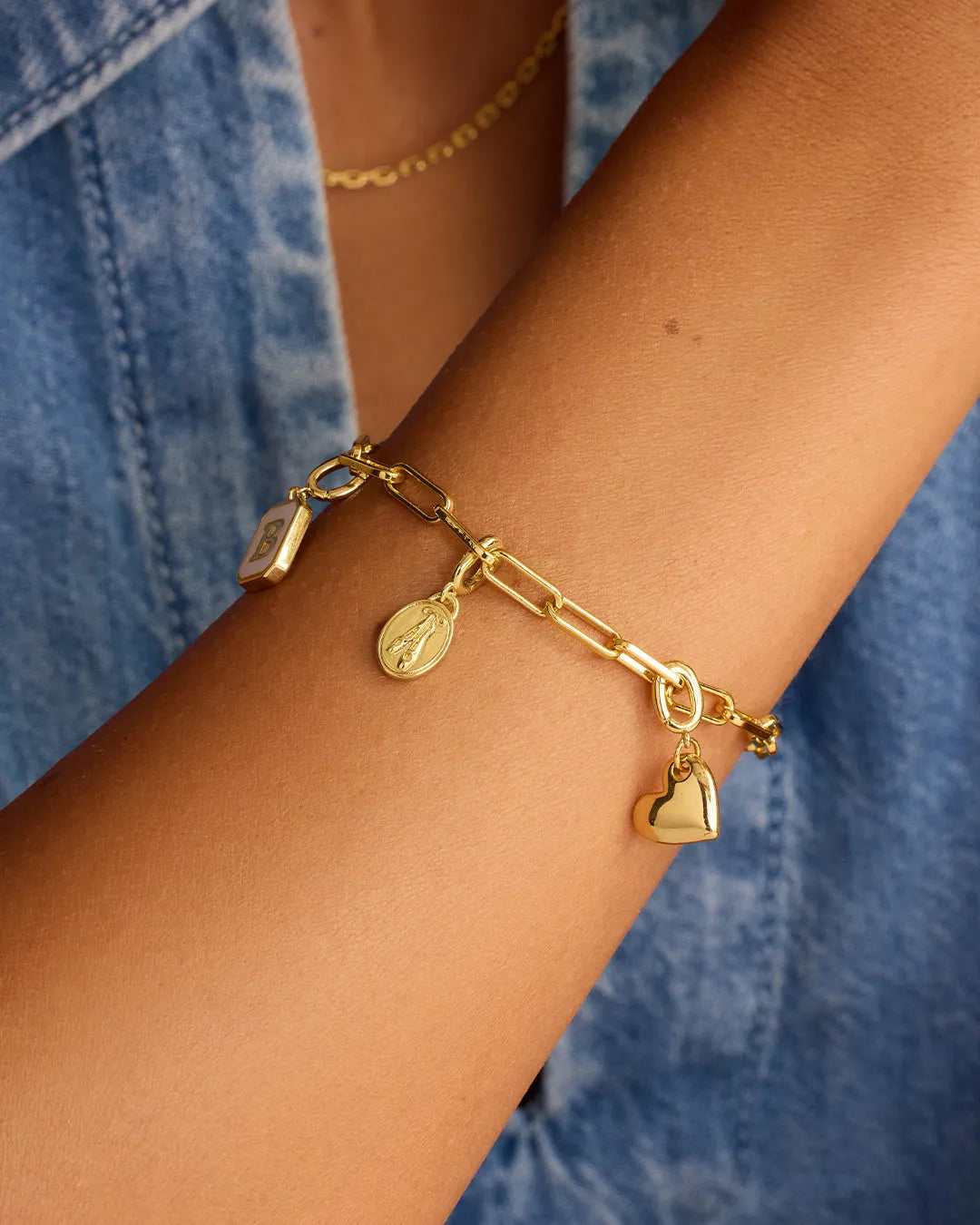 Varsity Parker Charm in 18K Gold Plated
