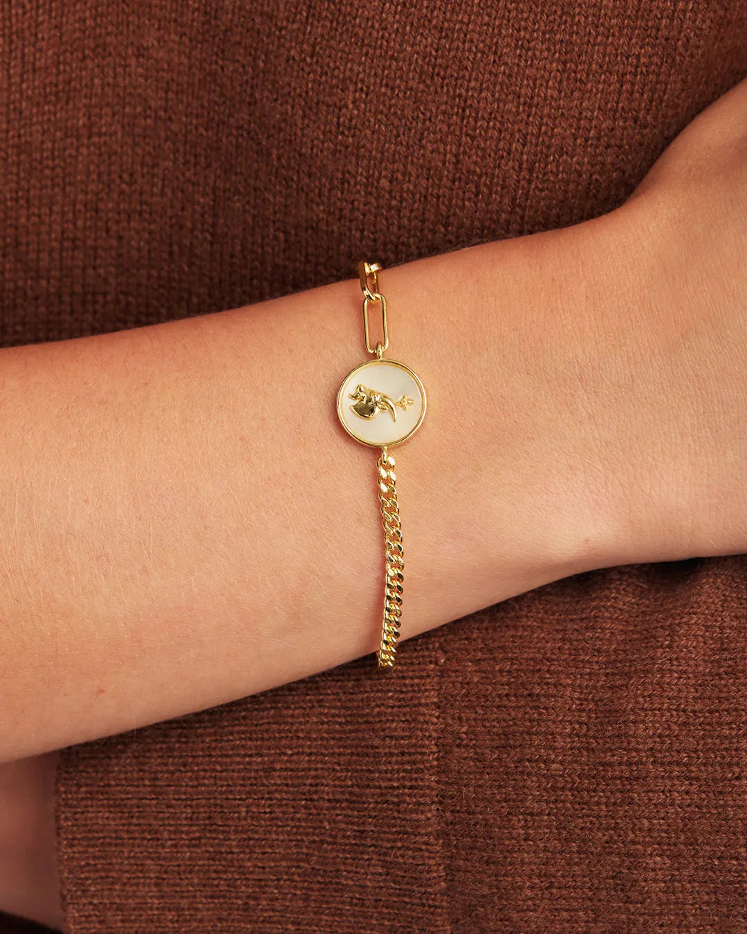 Vintage Zodiac Bracelet in 18K Gold Plated