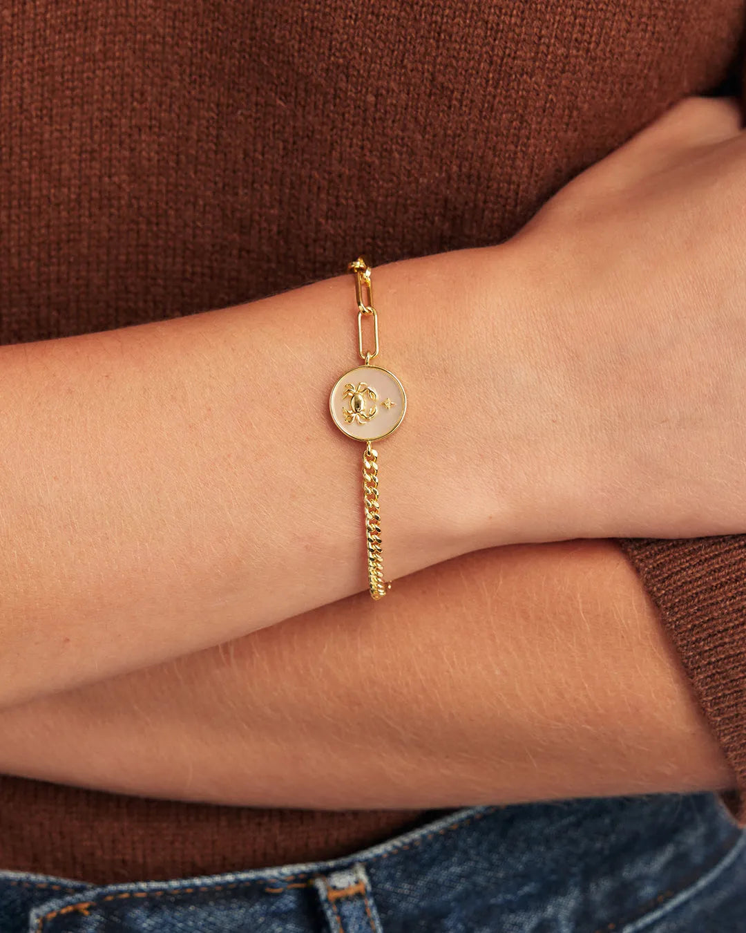 Vintage Zodiac Bracelet in 18K Gold Plated