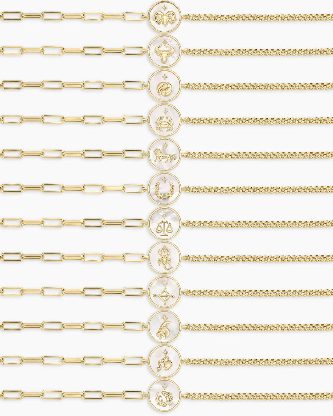 Vintage Zodiac Bracelet in 18K Gold Plated