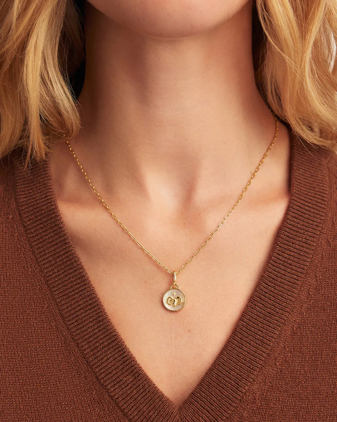 Vintage Zodiac Charm in 18K Gold Plated