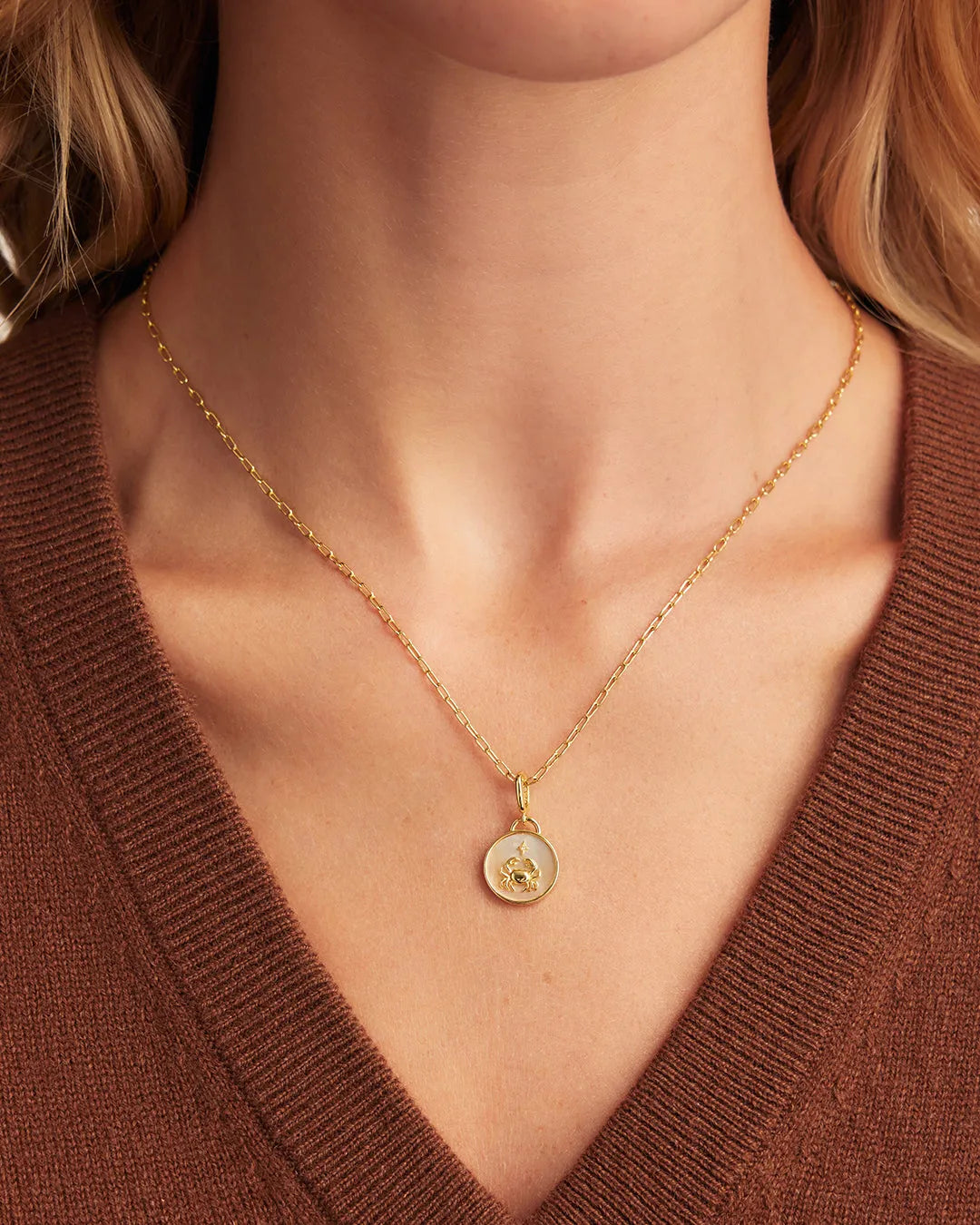 Vintage Zodiac Charm in 18K Gold Plated