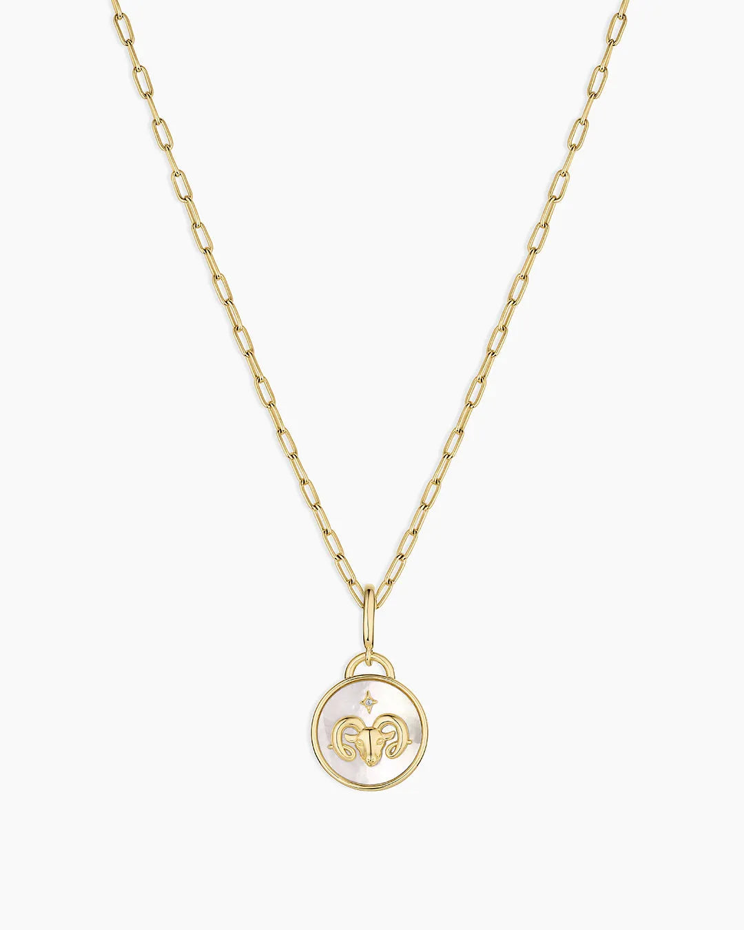 Vintage Zodiac Charm Necklace in 18K Gold Plated