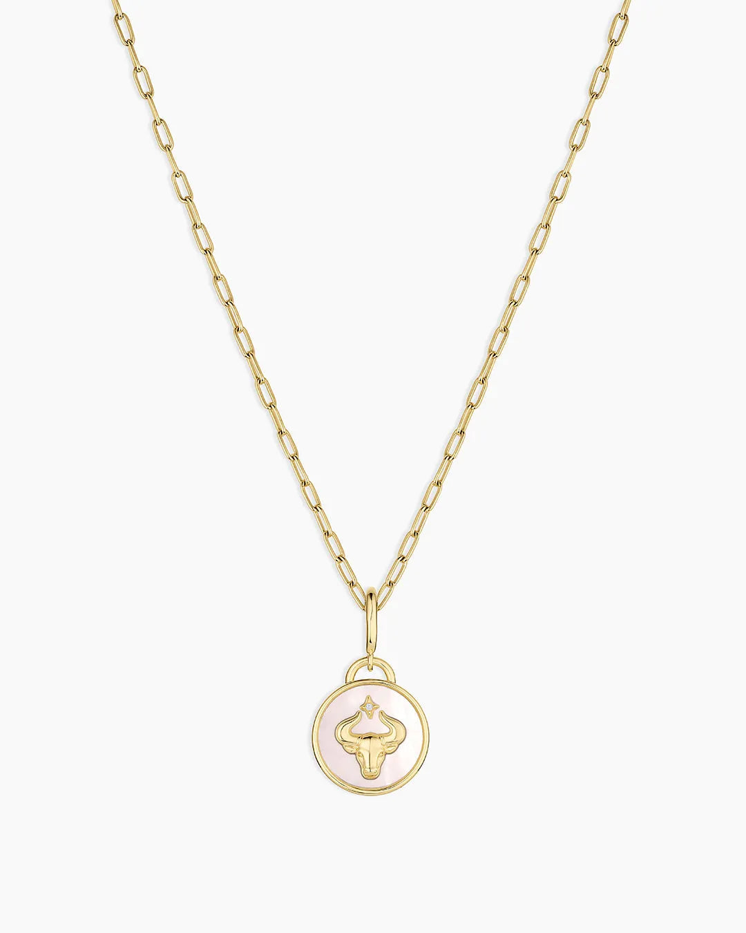 Vintage Zodiac Charm Necklace in 18K Gold Plated