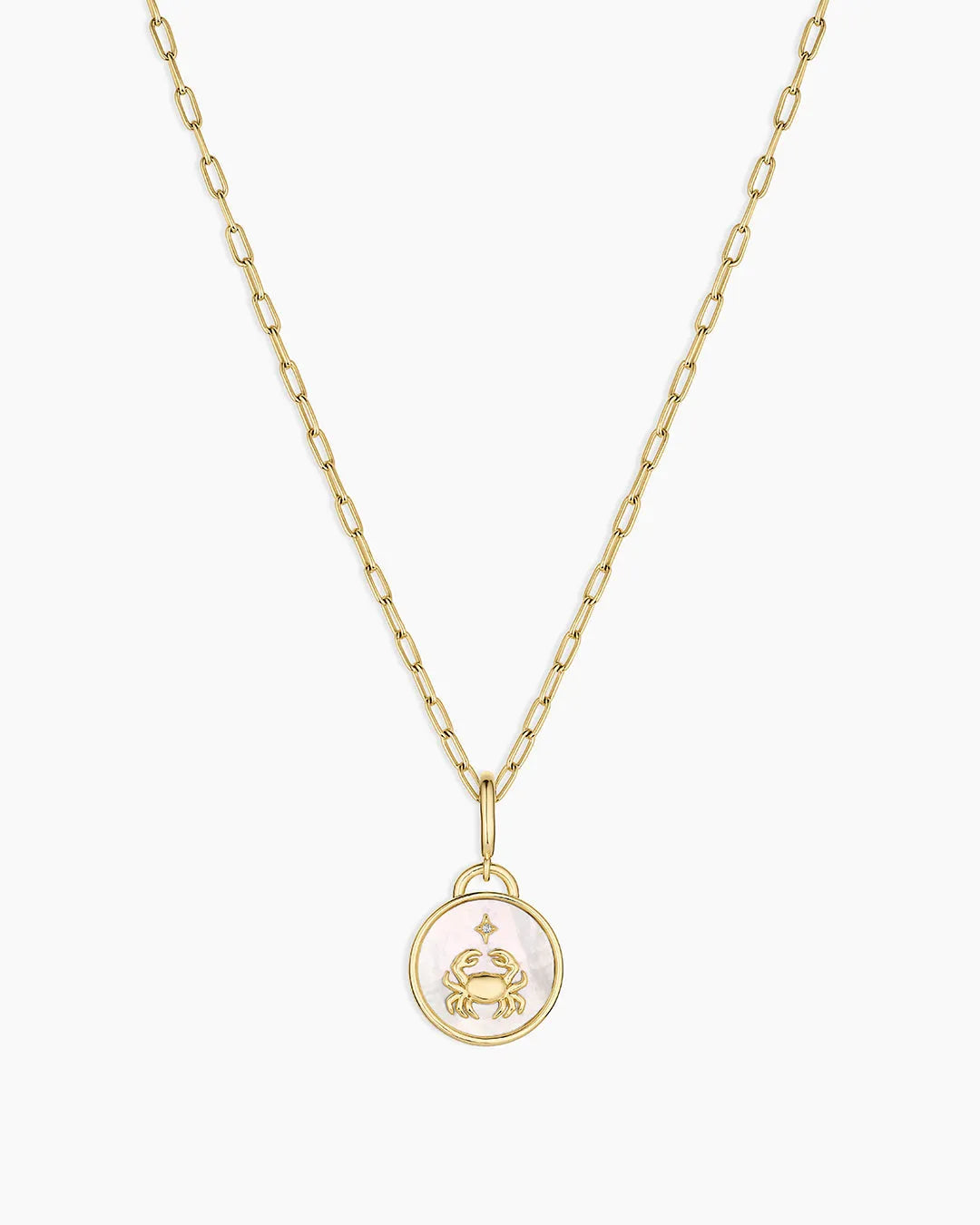 Vintage Zodiac Charm Necklace in 18K Gold Plated