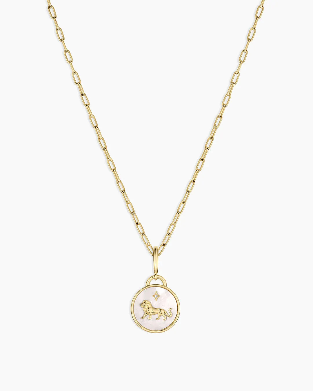 Vintage Zodiac Charm Necklace in 18K Gold Plated