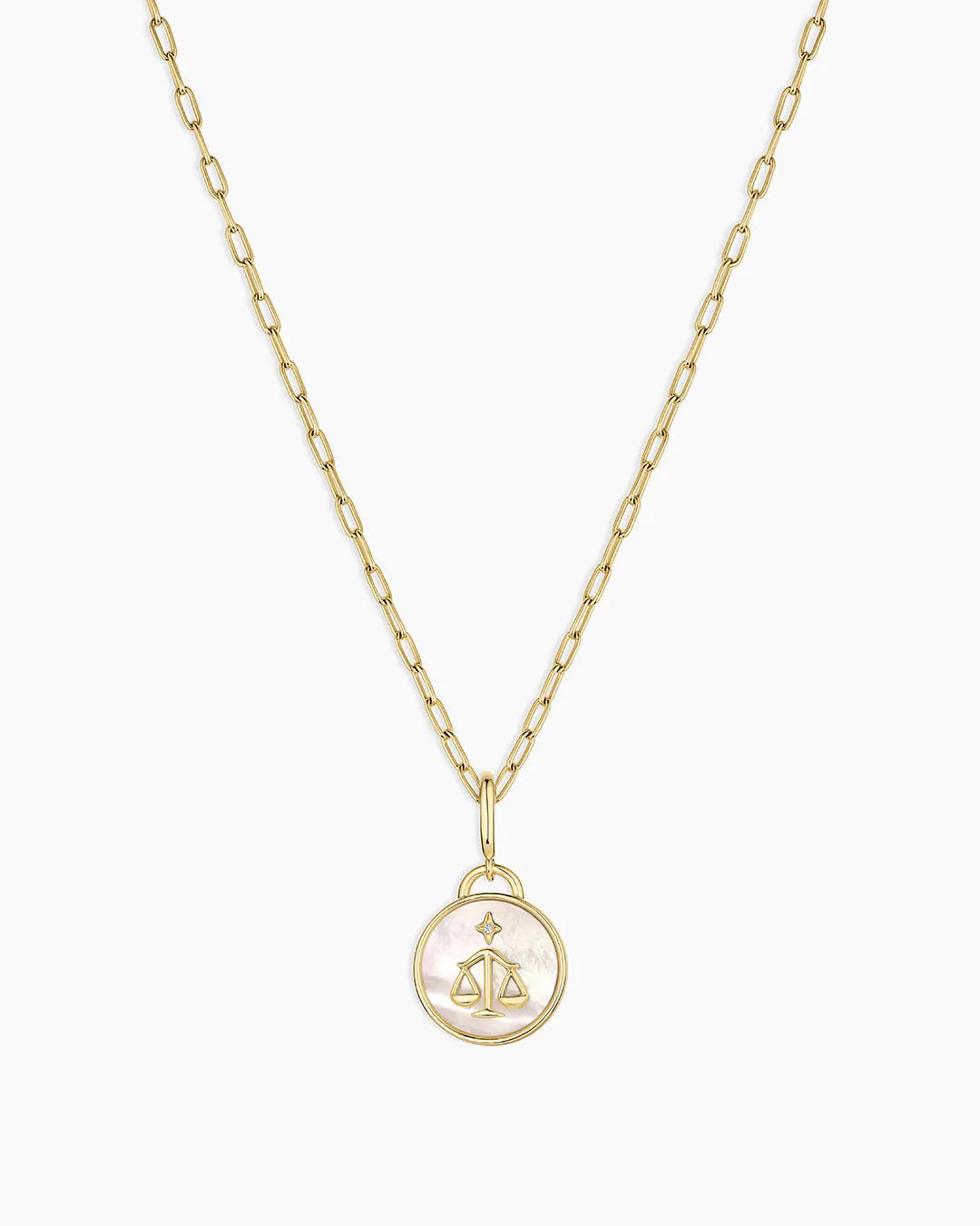 Vintage Zodiac Charm Necklace in 18K Gold Plated