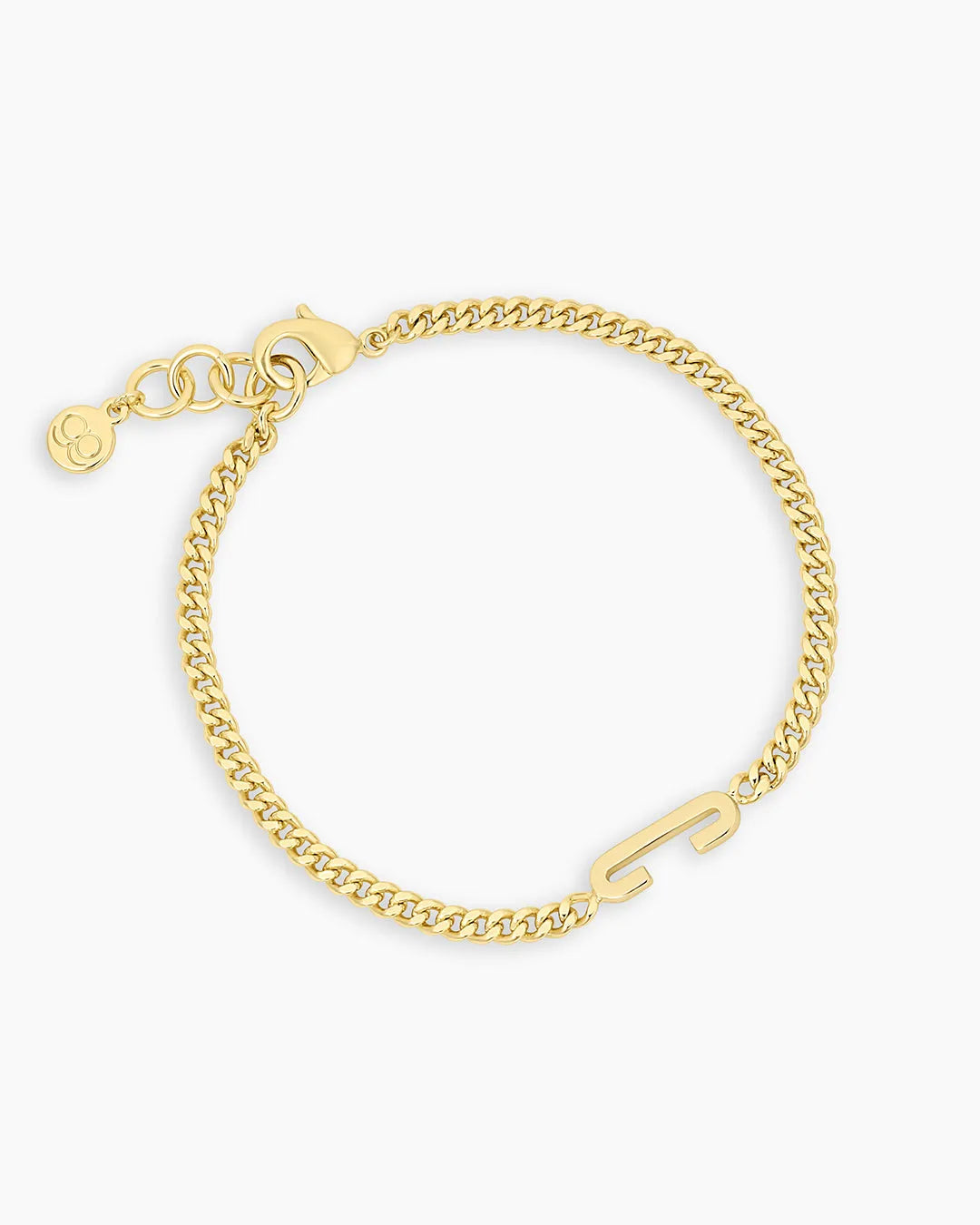 Wilder Alphabet Bracelet in 18K Gold Plated