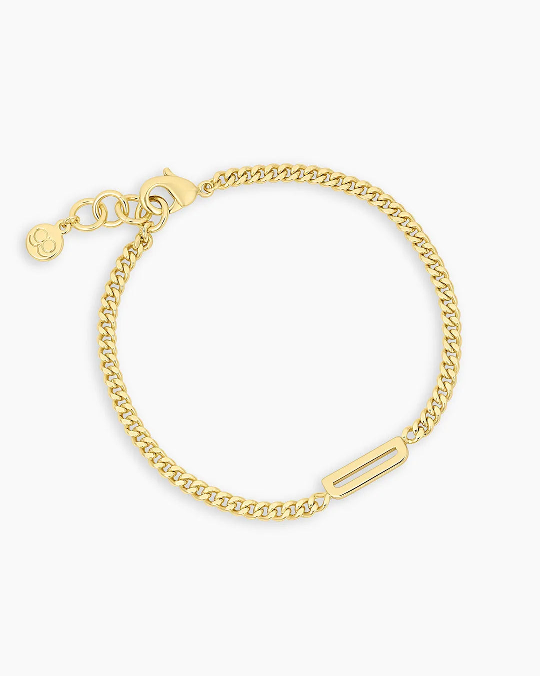 Wilder Alphabet Bracelet in 18K Gold Plated
