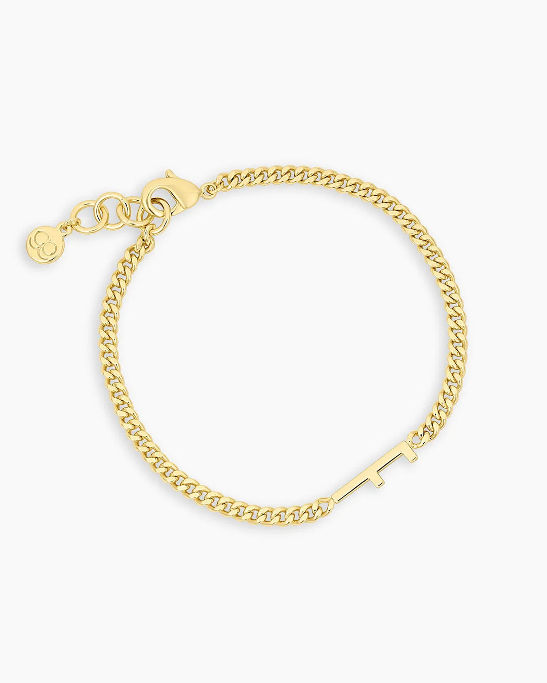 Wilder Alphabet Bracelet in 18K Gold Plated
