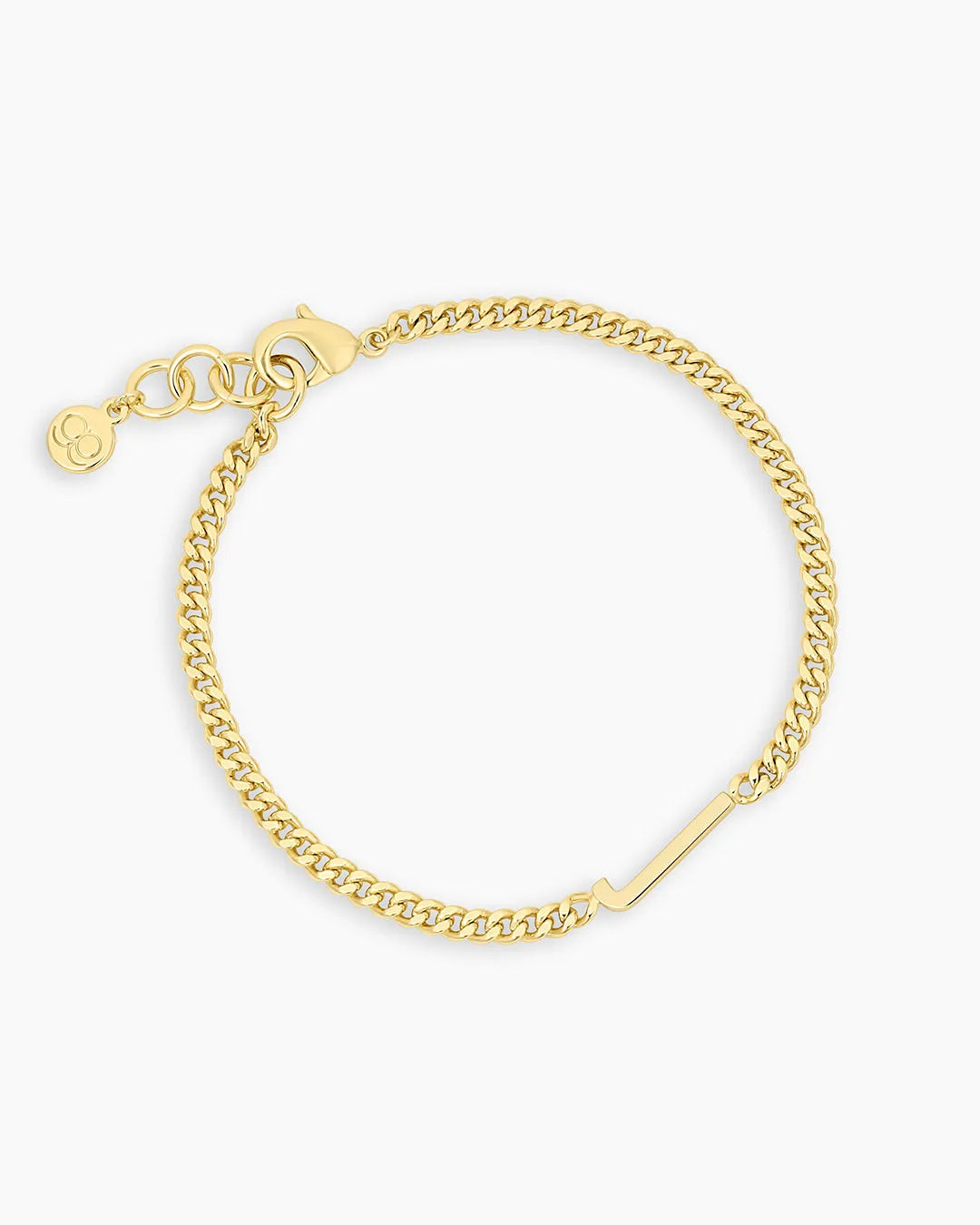Wilder Alphabet Bracelet in 18K Gold Plated