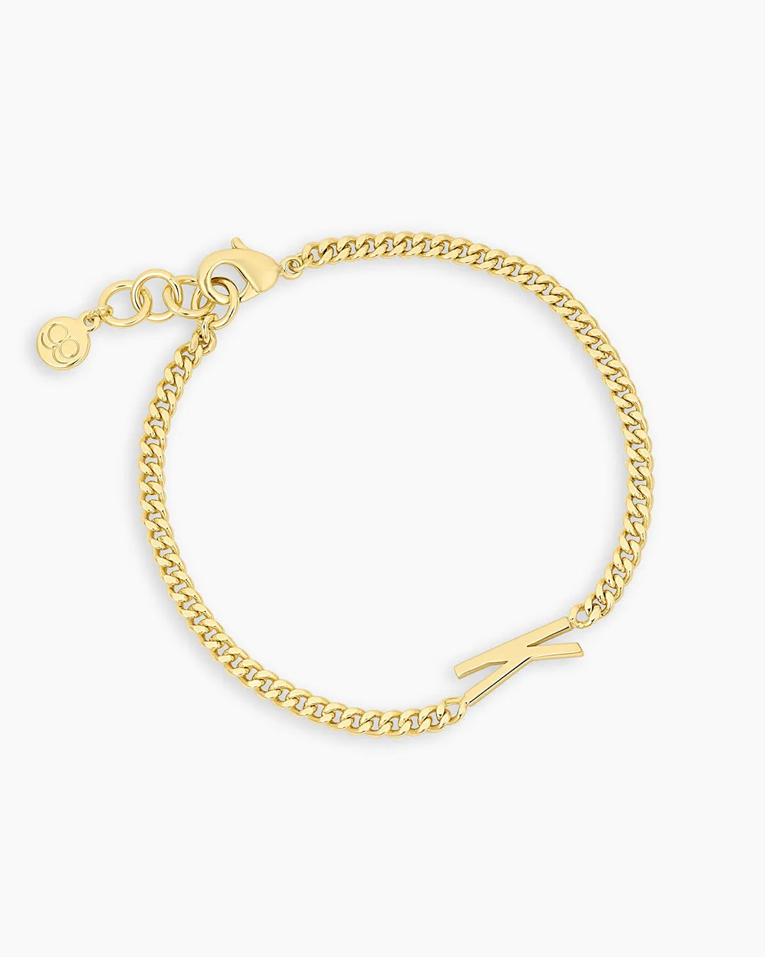 Wilder Alphabet Bracelet in 18K Gold Plated