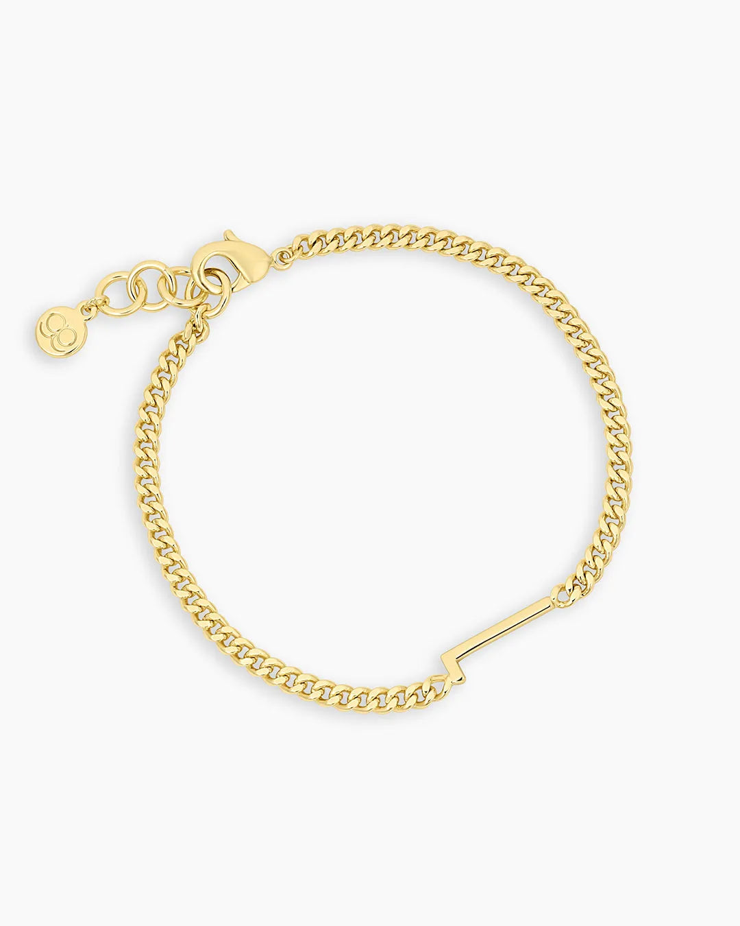 Wilder Alphabet Bracelet in 18K Gold Plated