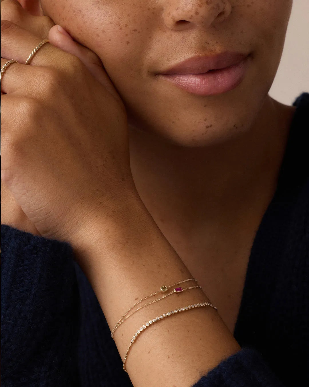 Wilder Birthstone Bracelet in 14K Gold