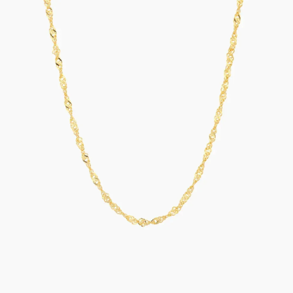 Women's 2mm Singapore Chain Necklace