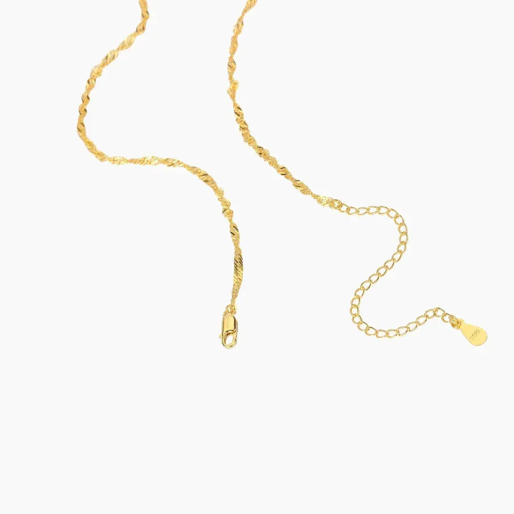 Women's 2mm Singapore Chain Necklace