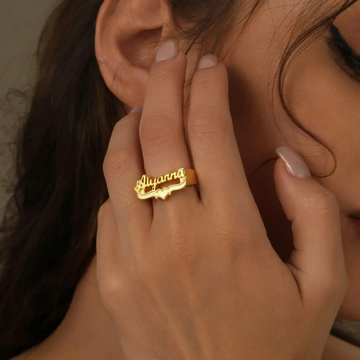 Women's 3D Name Ring