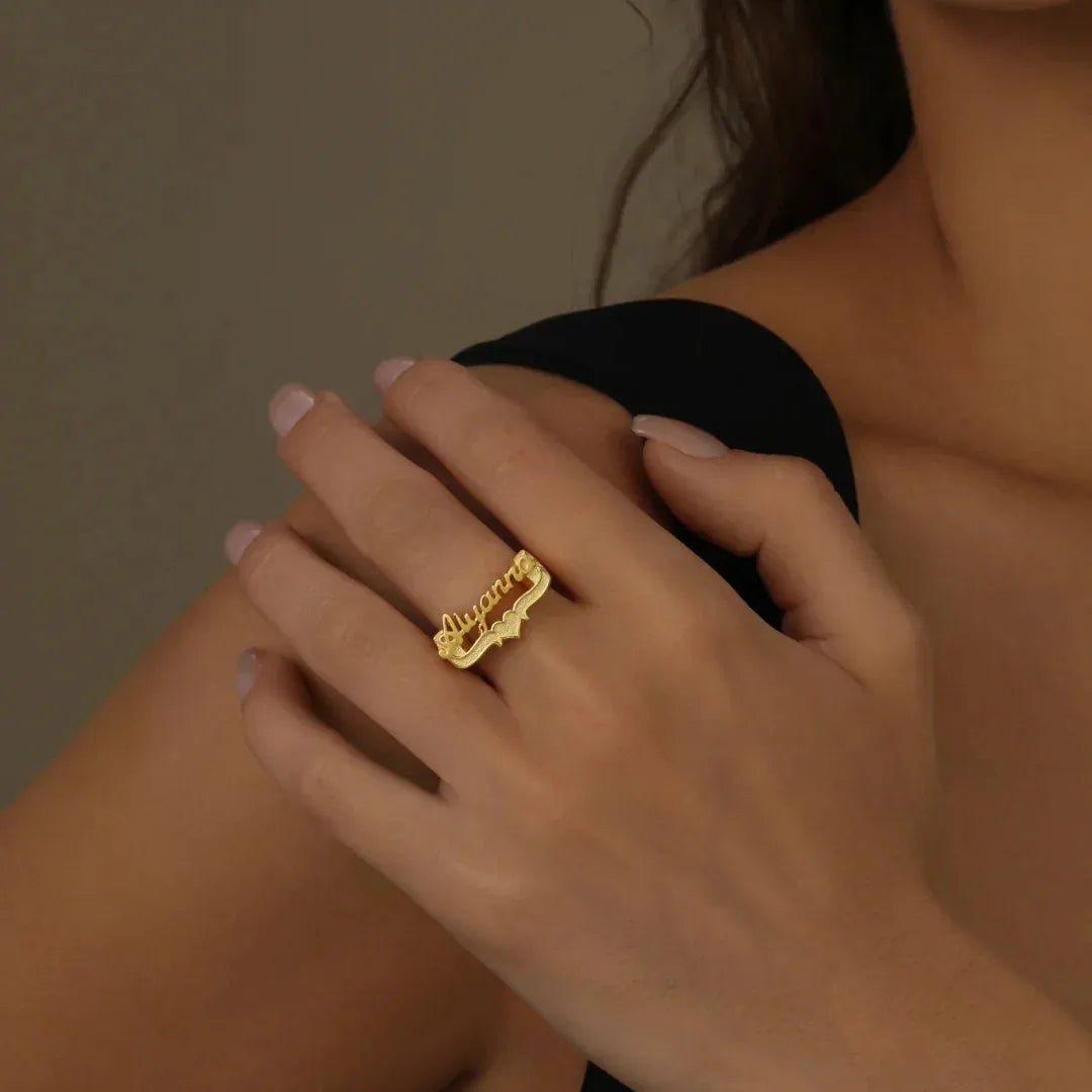 Women's 3D Name Ring