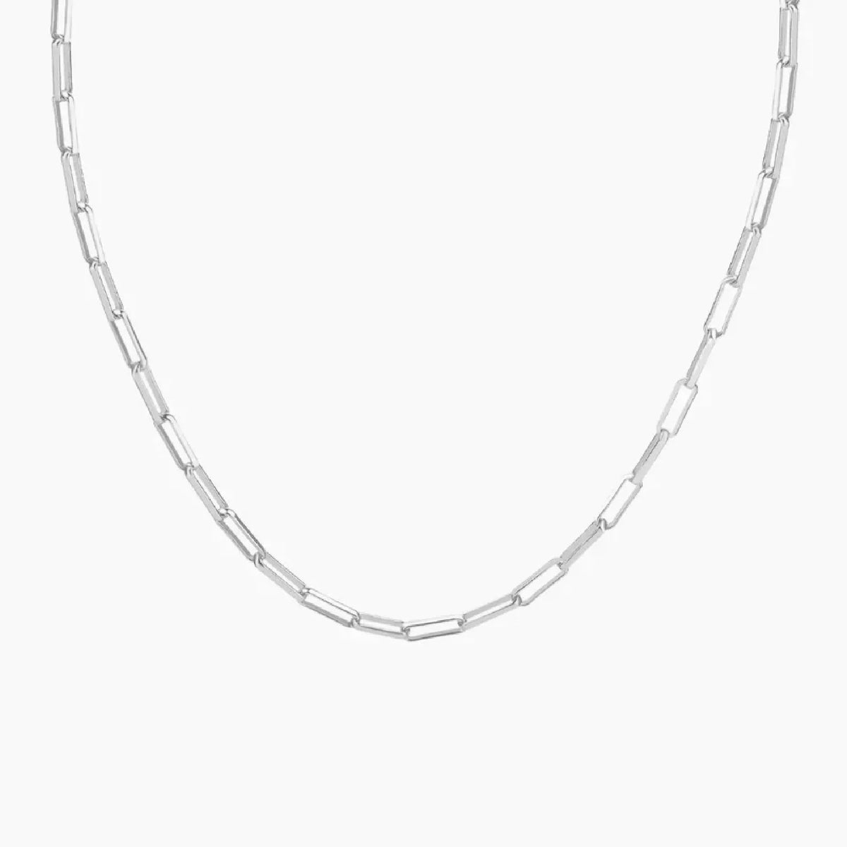 Women's 3mm Paperclip Chain Necklace