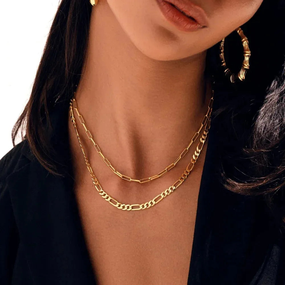 Women's 3mm Paperclip Chain Necklace