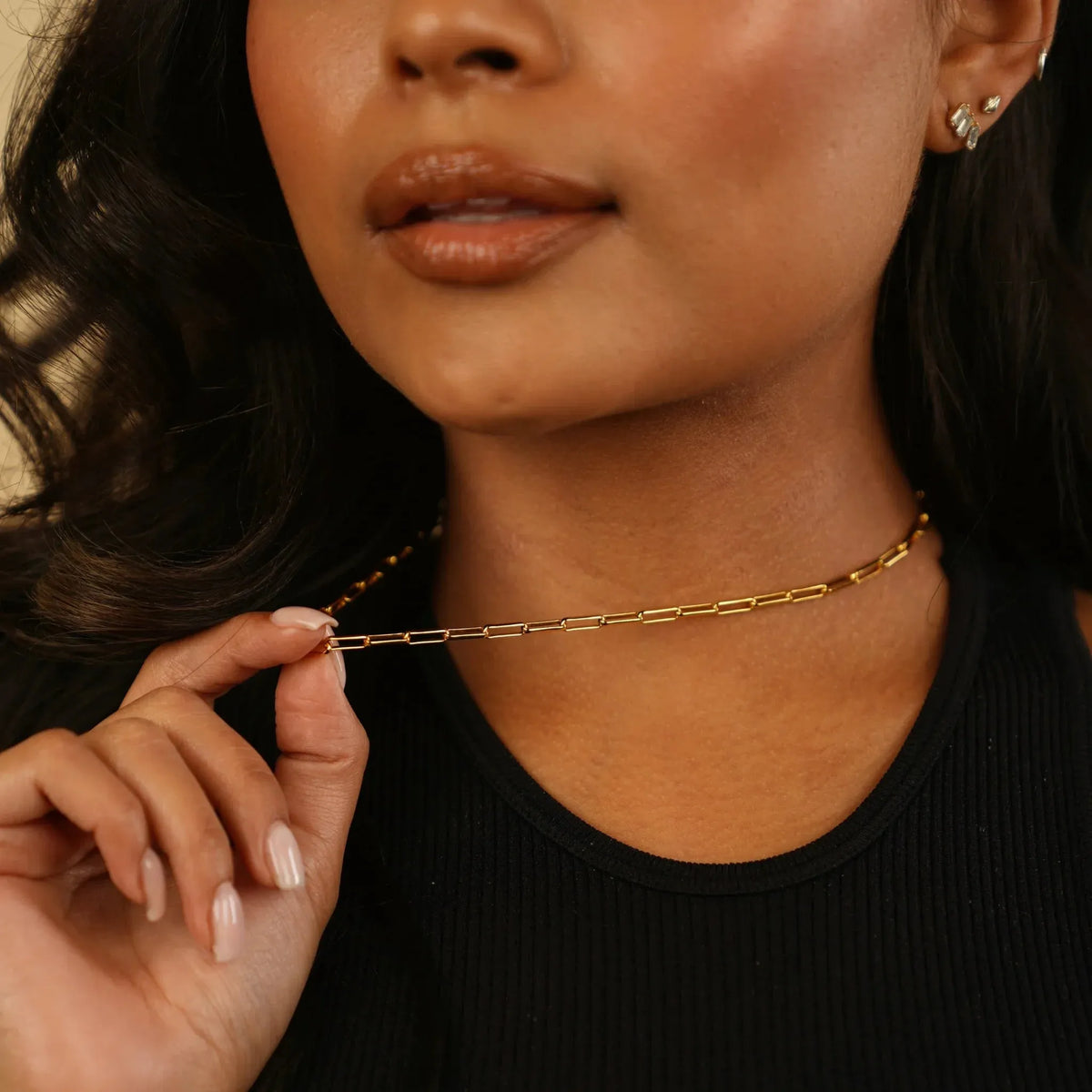 Women's 3mm Paperclip Chain Necklace